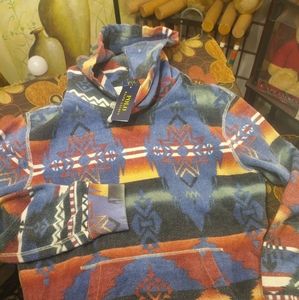 Polo Ralph Lauren Aztec Southwestern Hoodie Mens S